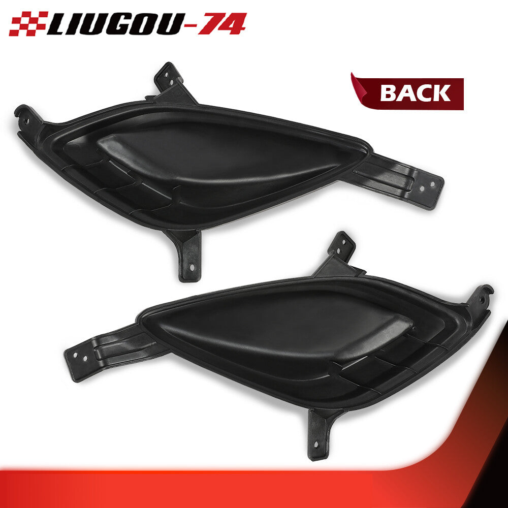 Suitable for 2011-13 for Hyundai for Elantra HY103912 HY1038112, 2-piece set of black fog light covers.