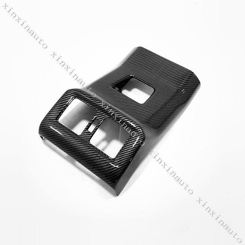 Carbon Color Rear Air Conditioner Vent Panel Trim Cover for Toyota RAV4 2019-23