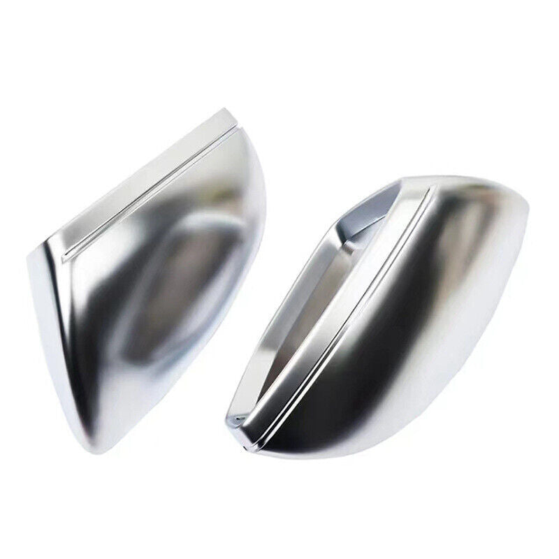 Silver Rearview Mirror Cover Mirror Cap Matte Chrome for Audi for A6 A7 for A8 2019-20