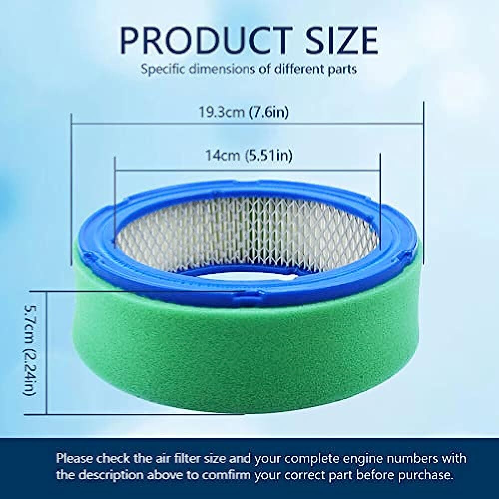 Air FilterFor Briggs Stratton 392642 394018S 271271 272490 5050H 5050B 4135