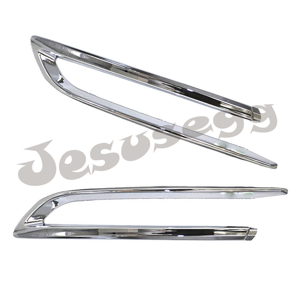 Pair Fits 2011-16 for BMW 5 series 528i Rear Right+Left Side Moulding Rocker Panel