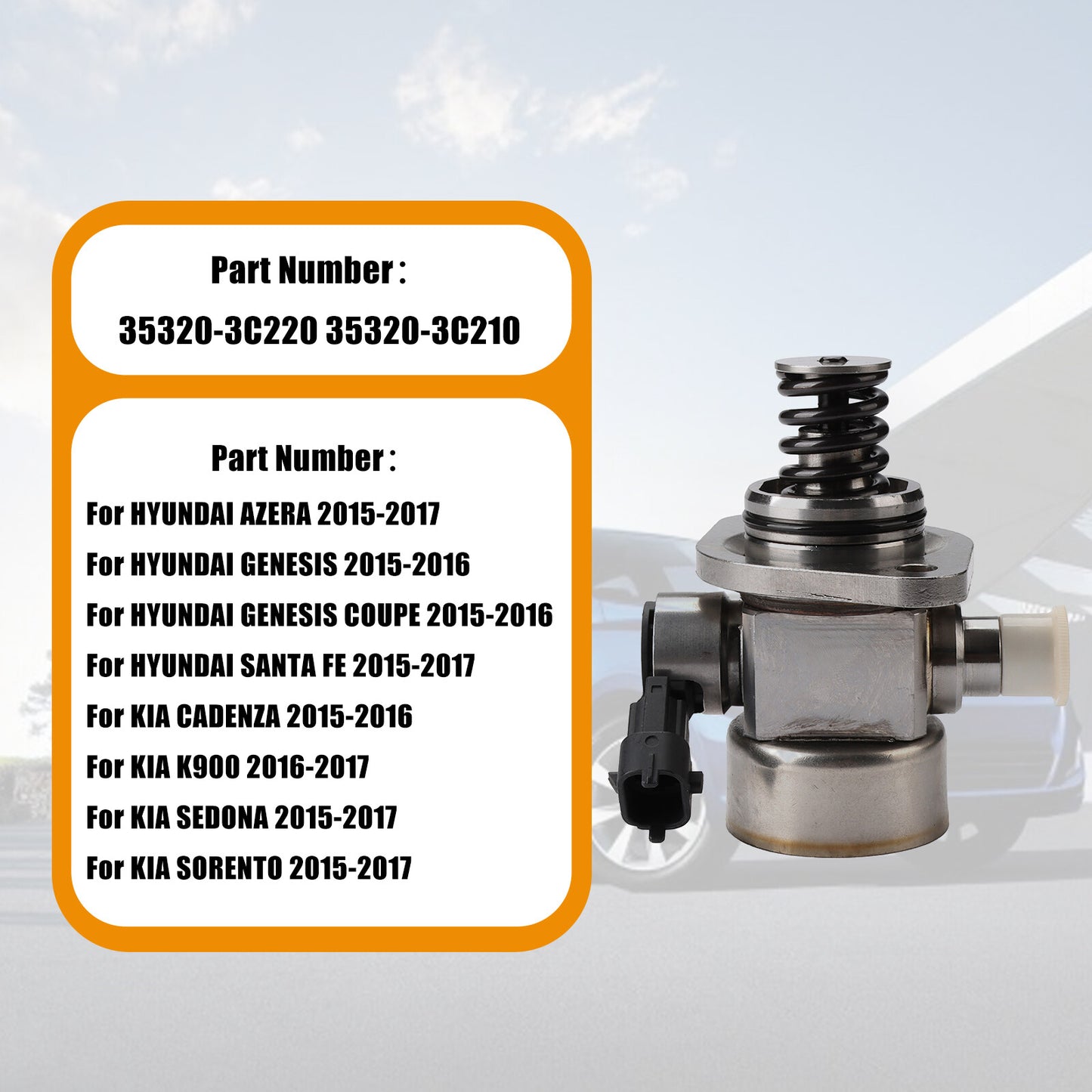 2014-2019 High-Pressure Pump 35320-3C220 Suitable for HYUNDAI AZERA and for Kia Sorento 3.3L/3.8L/