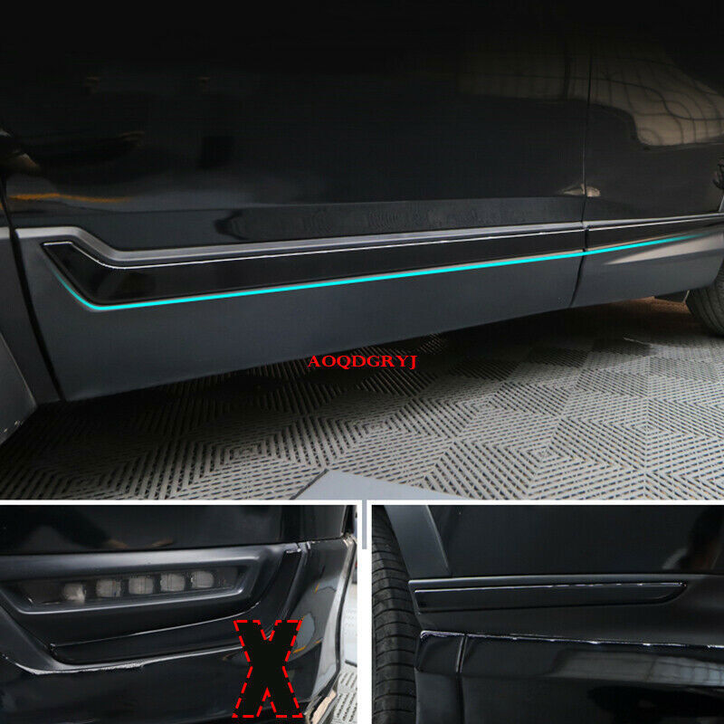 Glossy Black Car Body Side Overlay Molding Trim Cover for Honda CRV CR-V 17-2022