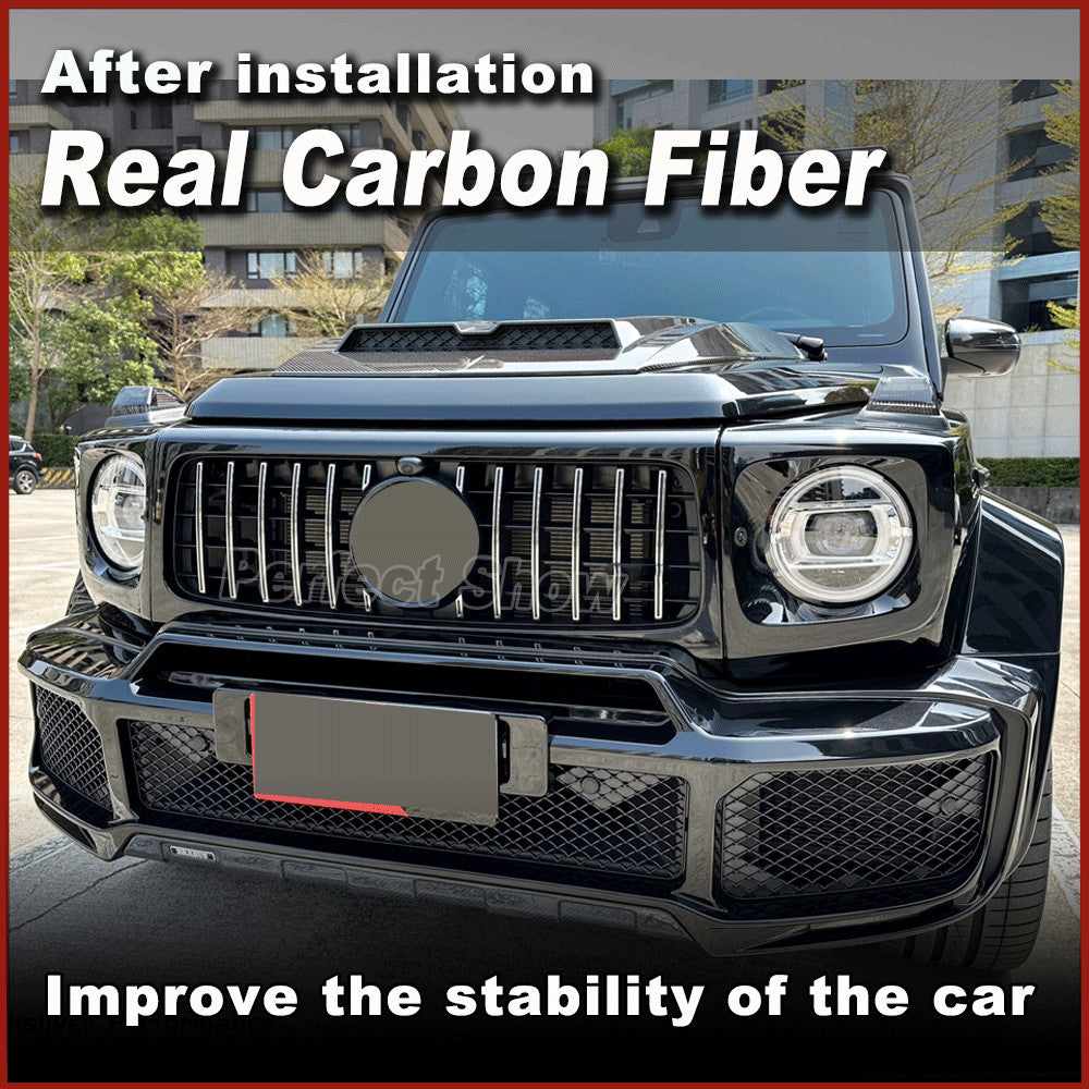 for Mercedes-Benz W463 G63 G500 G550 Real Carbon Engine Bonnet Hood Cover 04-18
