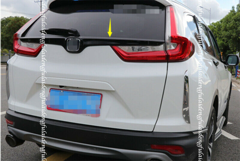 Gloss Black Rear Trunk Lid Upper Decor Strip Cover Trim for Honda CR-V 2017-2022