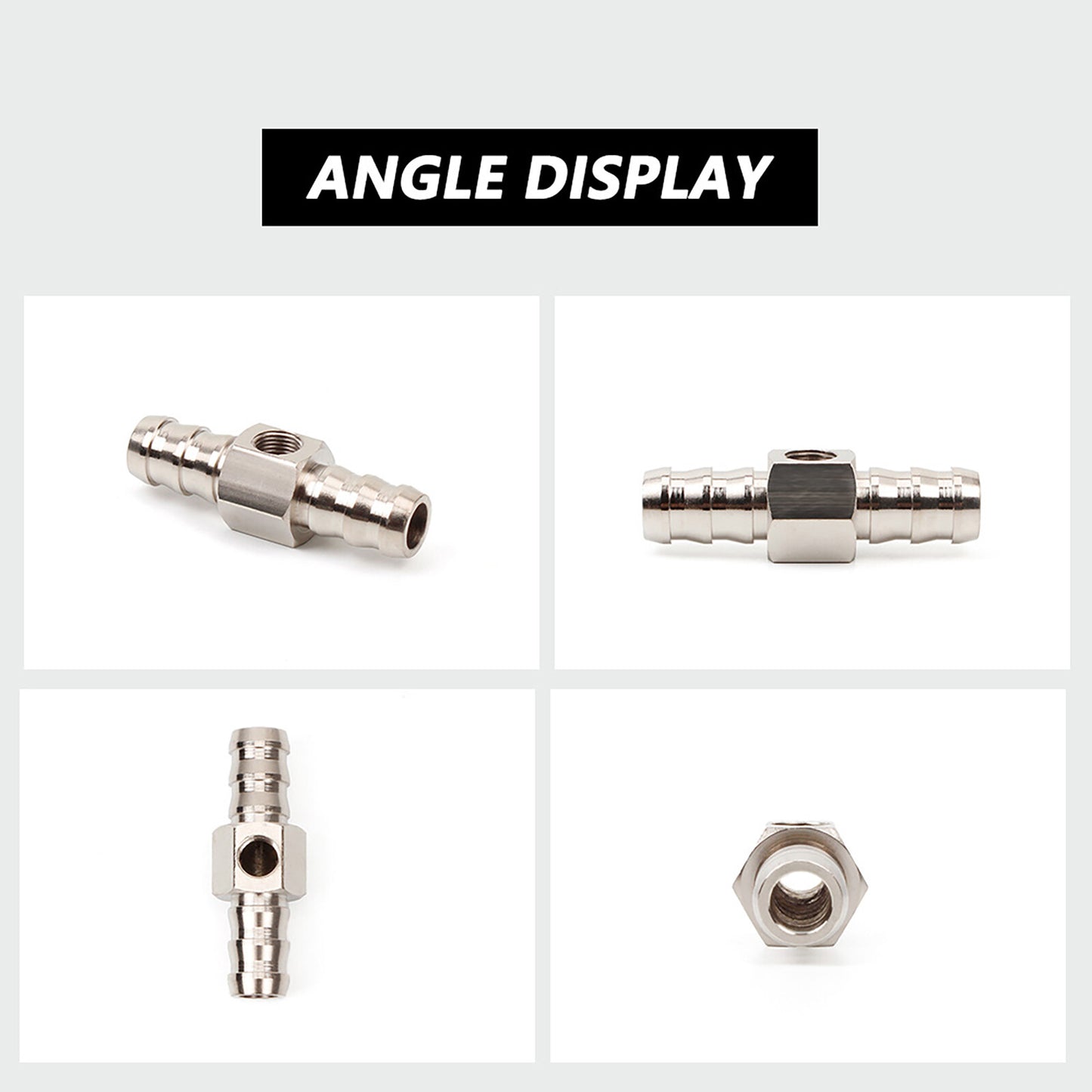 3/8¡±Fuel Line Fuel Pressure Gauge Sensor T-Fitting Adapter Connector Replacement