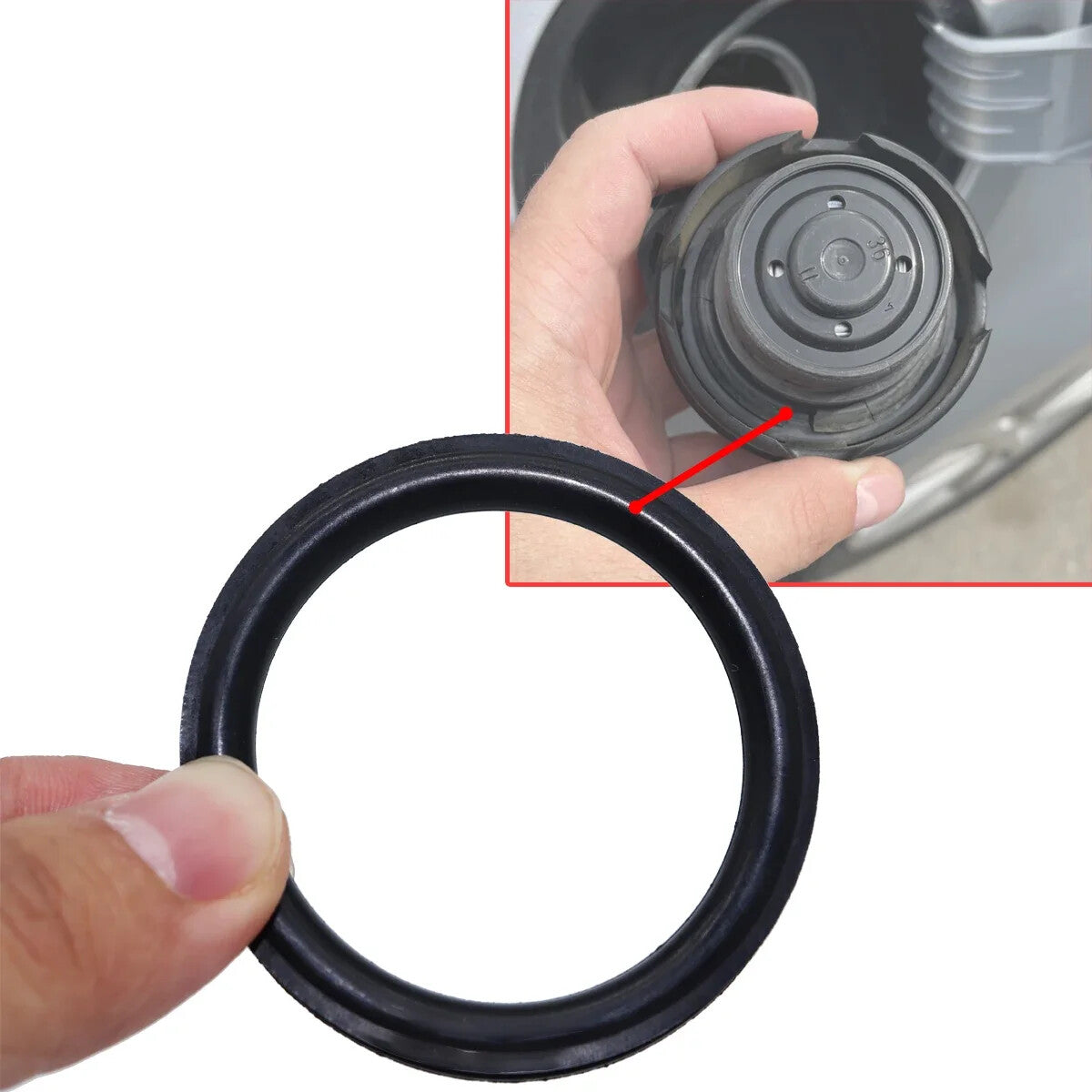 Tank Cap Seal for Skoda Octavia With AntiLost Rope Gas Cap Repair Rubber Gasket