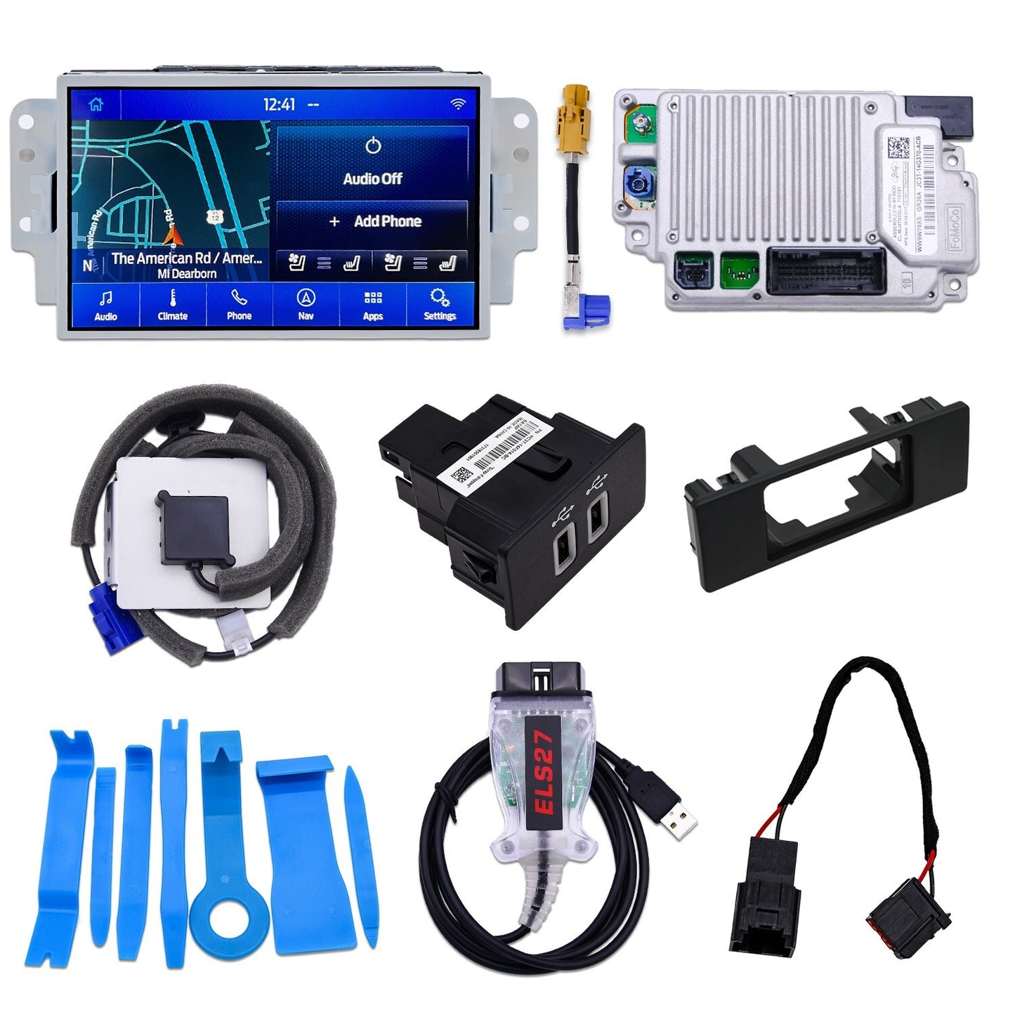 This factory upgrade kit for Ford Sync3 APIM modules and CarPlay (SYNC 2 to SYNC 3.4) is suitable for...