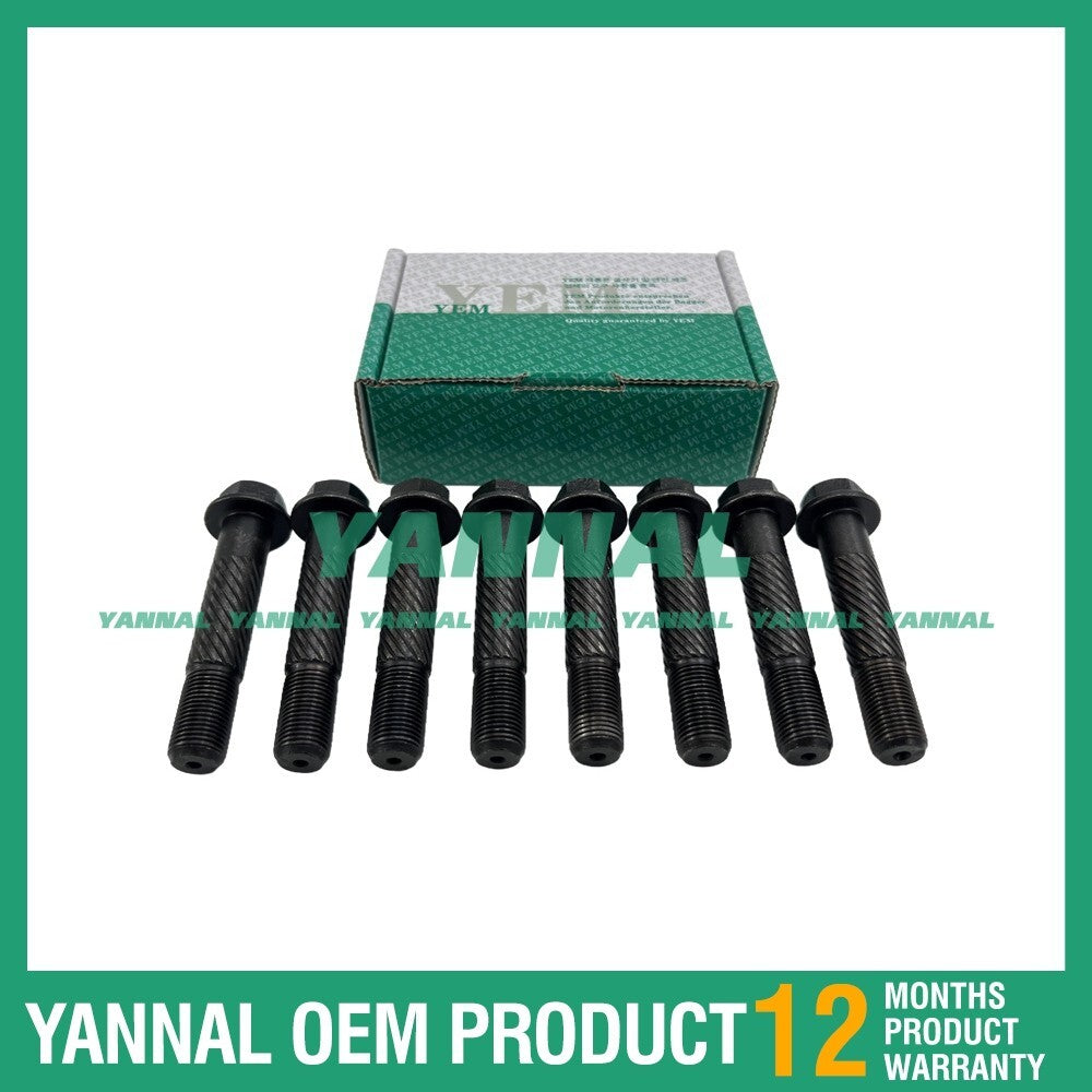8 new V3307 connecting rod bolts for Kubota 25D-9 diesel forklifts