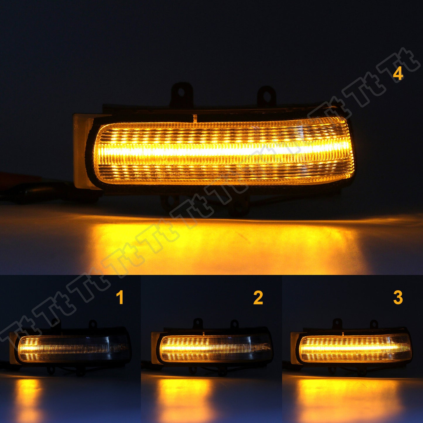Dynamic LED side mirror turn signals are suitable for Toyota RAV4 4Runner for Sienna Tacoma