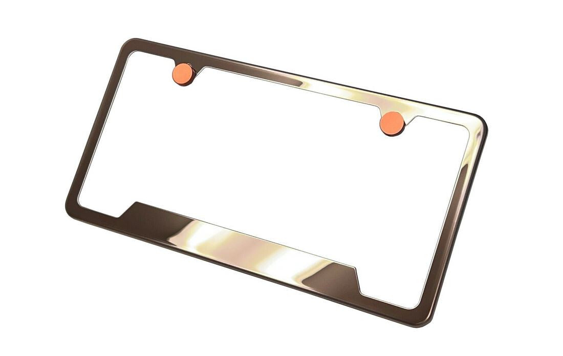 1 piece car license plate frame cover front cover rear trunk boot rose gold for BMW