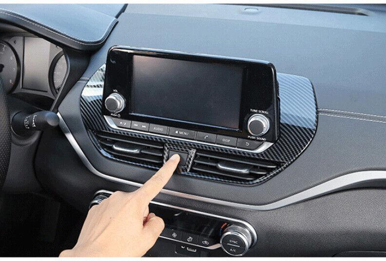 for Nissan Altima Teana 2019-2023 Carbon Fiber Console LR Air Outlet Vent Trim