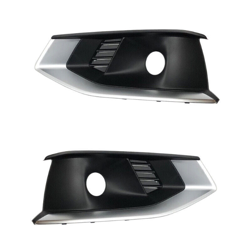 Front Bumper Fog Light Lamp Grille Grill Cover Trim for Audi for A4 2020 2021 2022