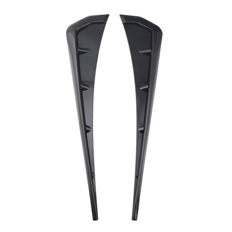 2Pcs Car Black Fen Der Side Gills Wing Air Flow Fender Grill Intake Vent Sticker