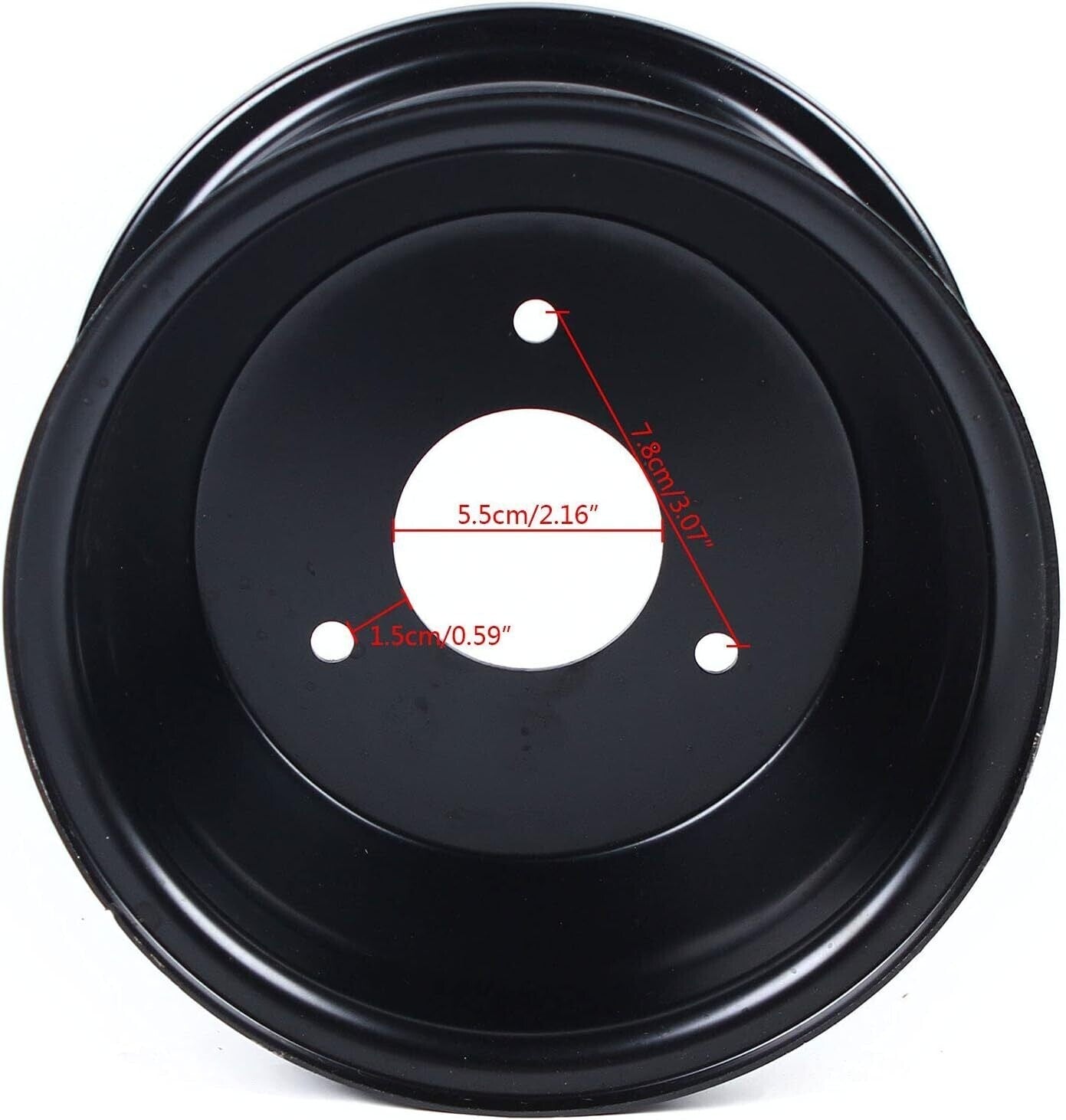 Black 3 Holes 16x8-7 Wheel Rim 78mm Hole Distance 125cc ATV Quad Buggy Tire