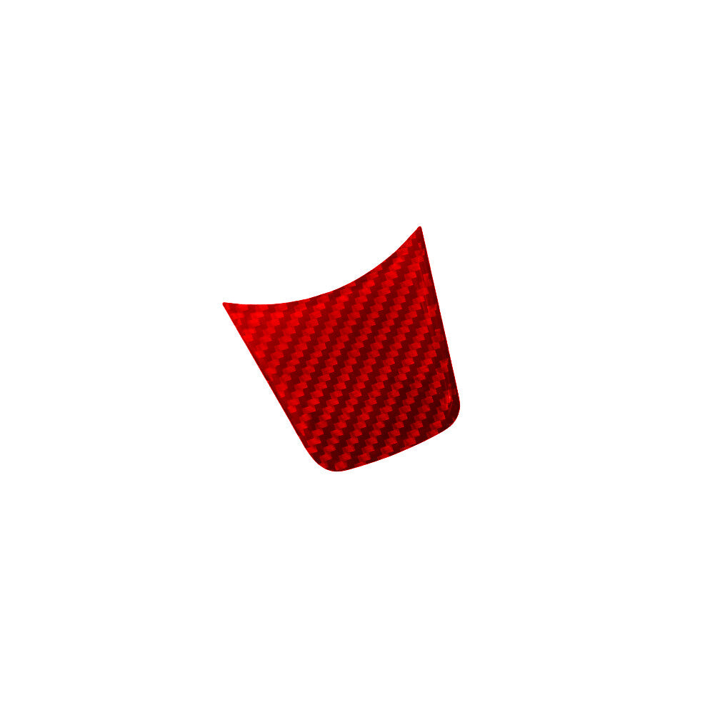 Red Carbon Fiber Interior Steering Wheel Chin Cover Trim for KIA Sedona 2015-16