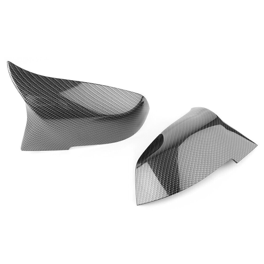 Side Rearview Mirror Cover Trim ABS Carbon Fiber for BMW F20 F21 F30 F31 F32 E84