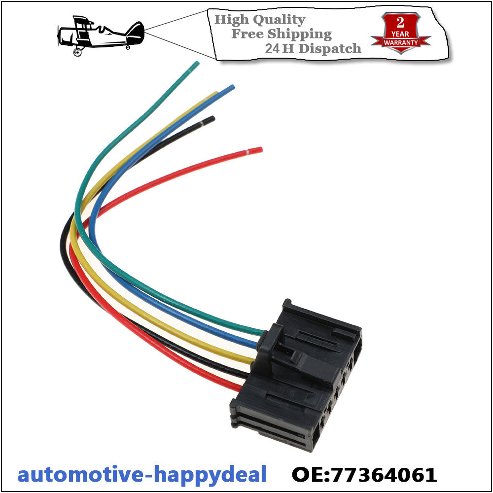 for FIAT GRANDE PUNTO HEATER RESISTOR WIRING LOOM REPAIR PLUG HARNESS 77364061