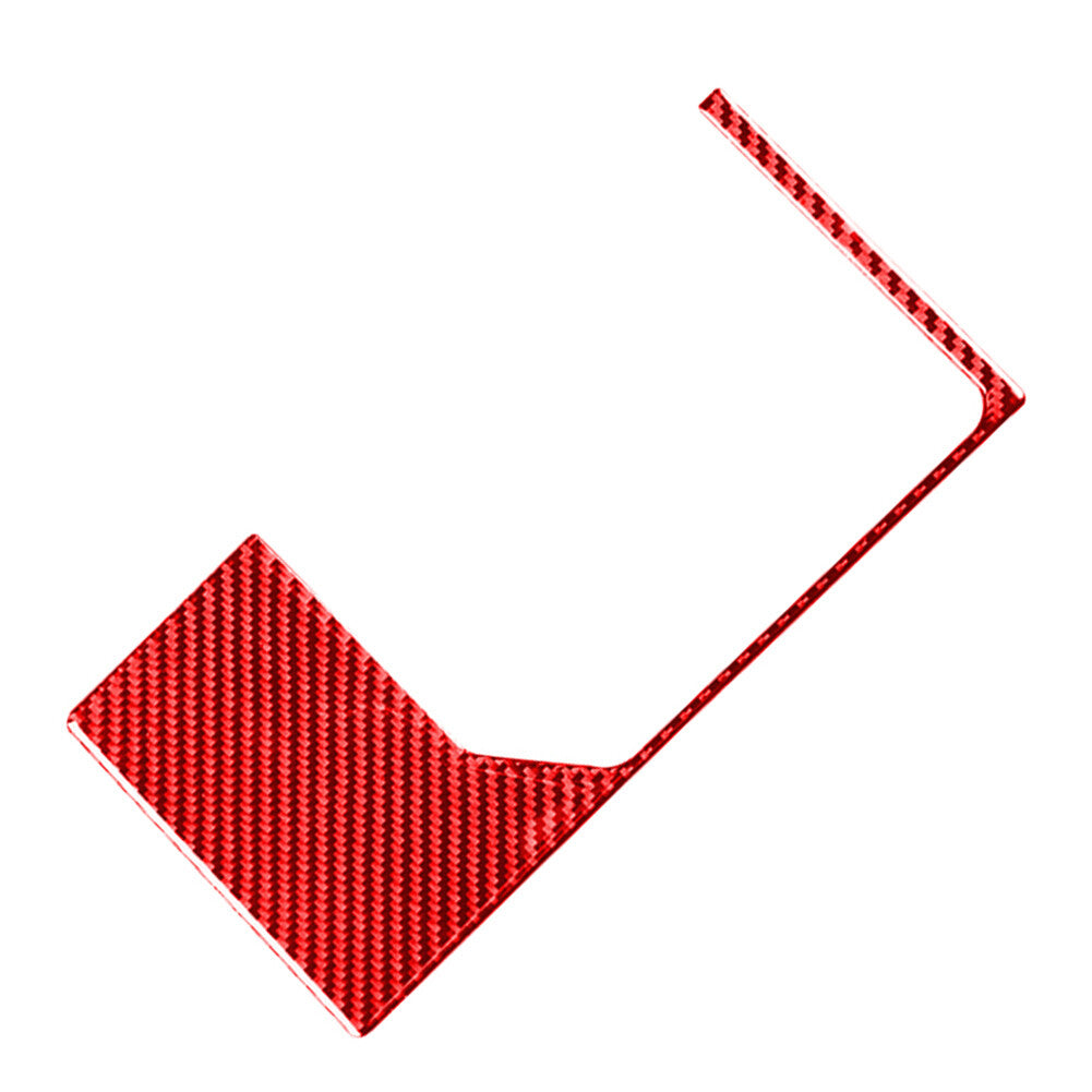 Carbon Fiber Gear Shift Panel Outer Frame Trim Fit for Toyota Tundra 2014-2021 Red