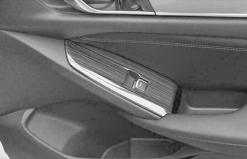 for Honda Accord 2018-2020 Black Titanium Glass Window Lifting Panel Decor 4PCS