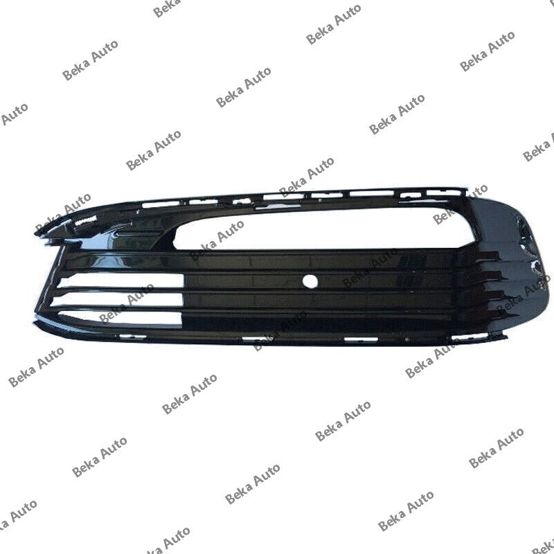 A pair of front bumper fog light mesh grill covers for BMW 740i and 750i 2016-2017 LHRH models.