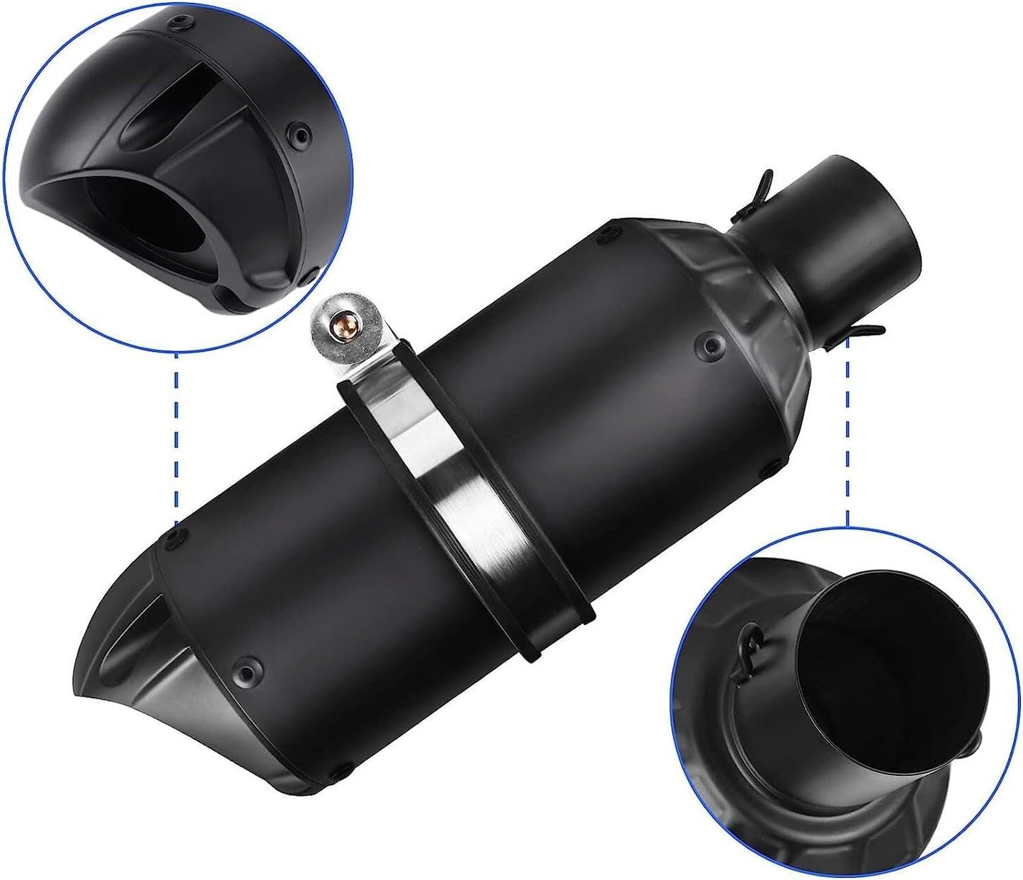 Universal 1.5-2 Slip on Motorcycles Exhaust Mufflers ATV Dirt Street Bike