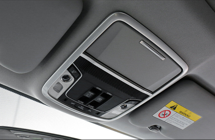 Front Reading Lamp Frame Cover Trim 1 for Honda CRV CR-V 2017-2022 Matte Silver