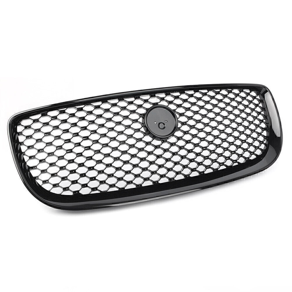 Front Upper Center Grill Radiator Grille Mesh Black for Jaguar XJ 2016-2020 2017