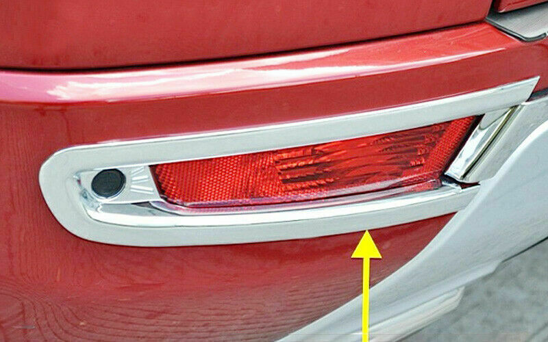 Fit for Range Rover Evoque 2012-2019 Chrome ABS Rear Fog Light Lamp Frame Trims