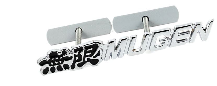 Mugen car cover badge, front Bonnet grille badge, silver/black, suitable for Honda for Acura .