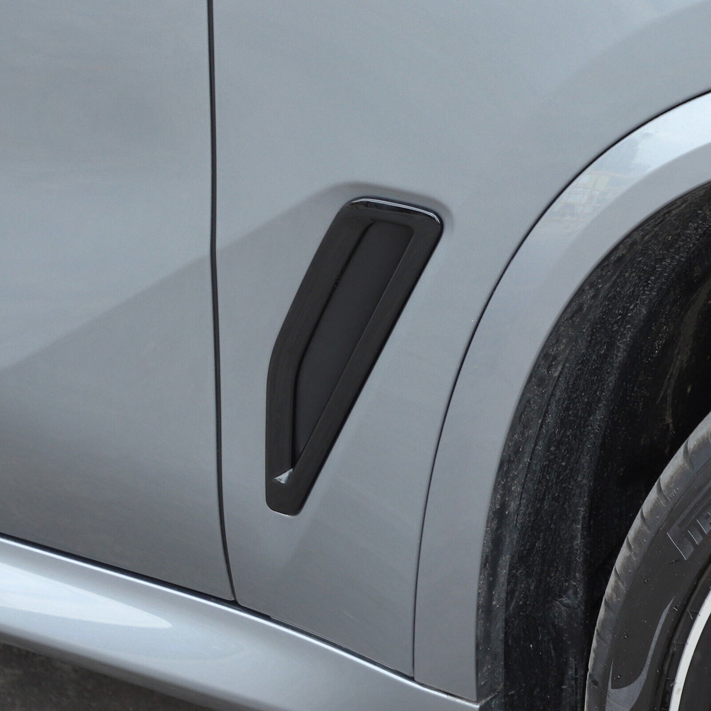 for BMW X5 G05 2019-2023 2Pcs Gloss Black Side Fender Air Vent Trim Cover Set
