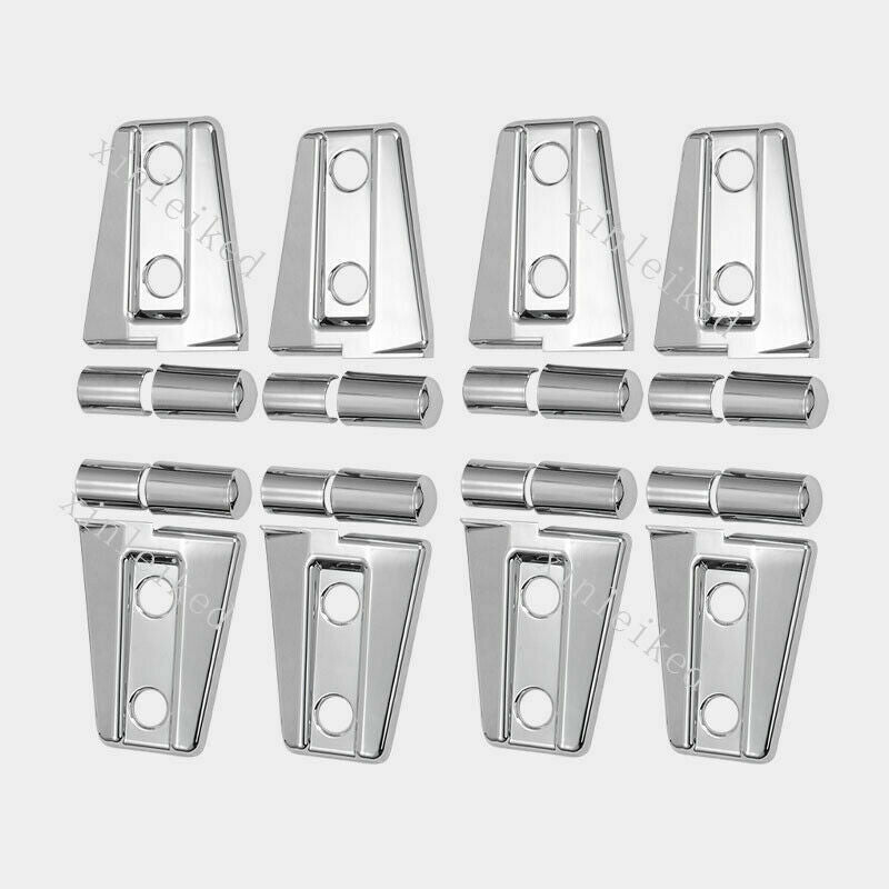 10P Chrome HoodCar Door Hinge Molding Cover for Jeep for wrangler JK JKU 2007-2017