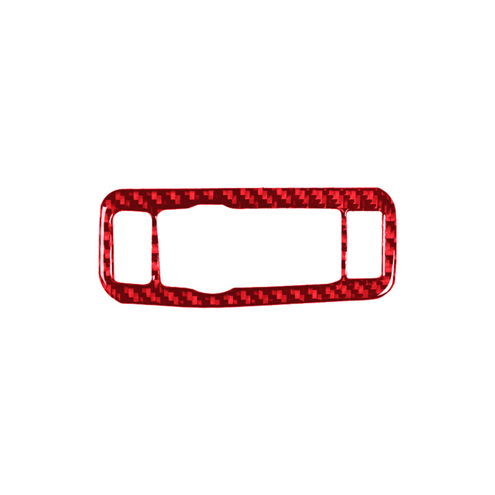 Red interior carbon fiber headlight control cover trim is available on the for ford for Mustang Mach-E