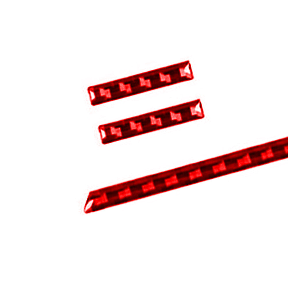 Red carbon fiber central air outlet strip trim for Porsche Taycan 2019-22