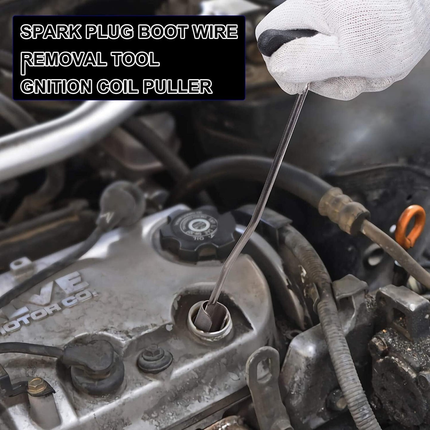 Automotive spark plug cable wire ignition coil puller manual installation and removal repair tools
