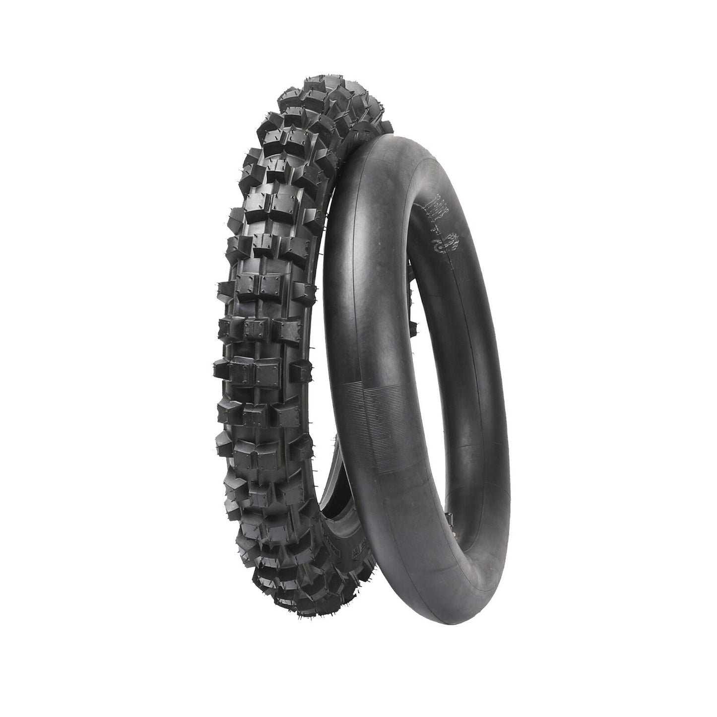3.00-12 80/100-12 Rear Tire + Tube for Dirt Pit Bikes KLX110 KX65 PW80 TTR90 110