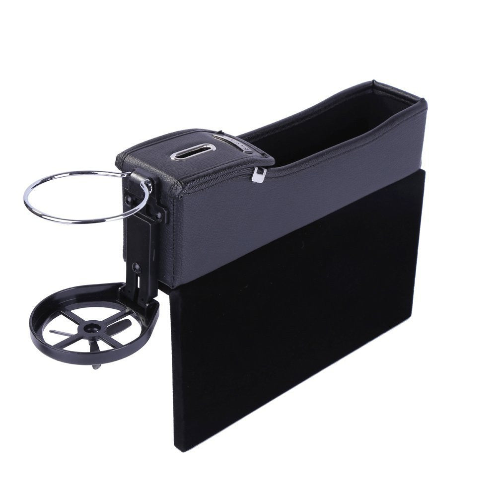 Car Right for Seat Gap Phone Drink Coin Box Cup Holder Organizer Coin Box Portable