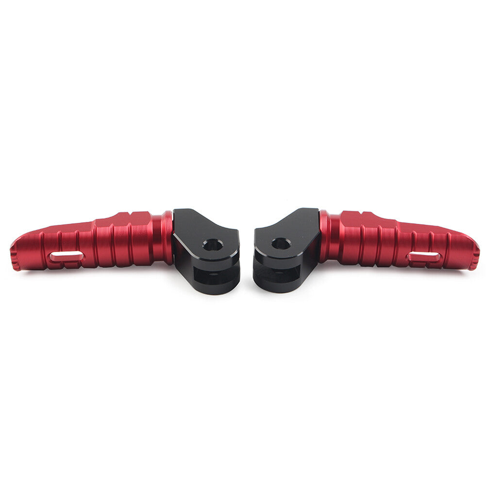 CNC Front Foot Pegs Footpegs Pedal Aluminum For T100 T120 2016-2022 Red Pair