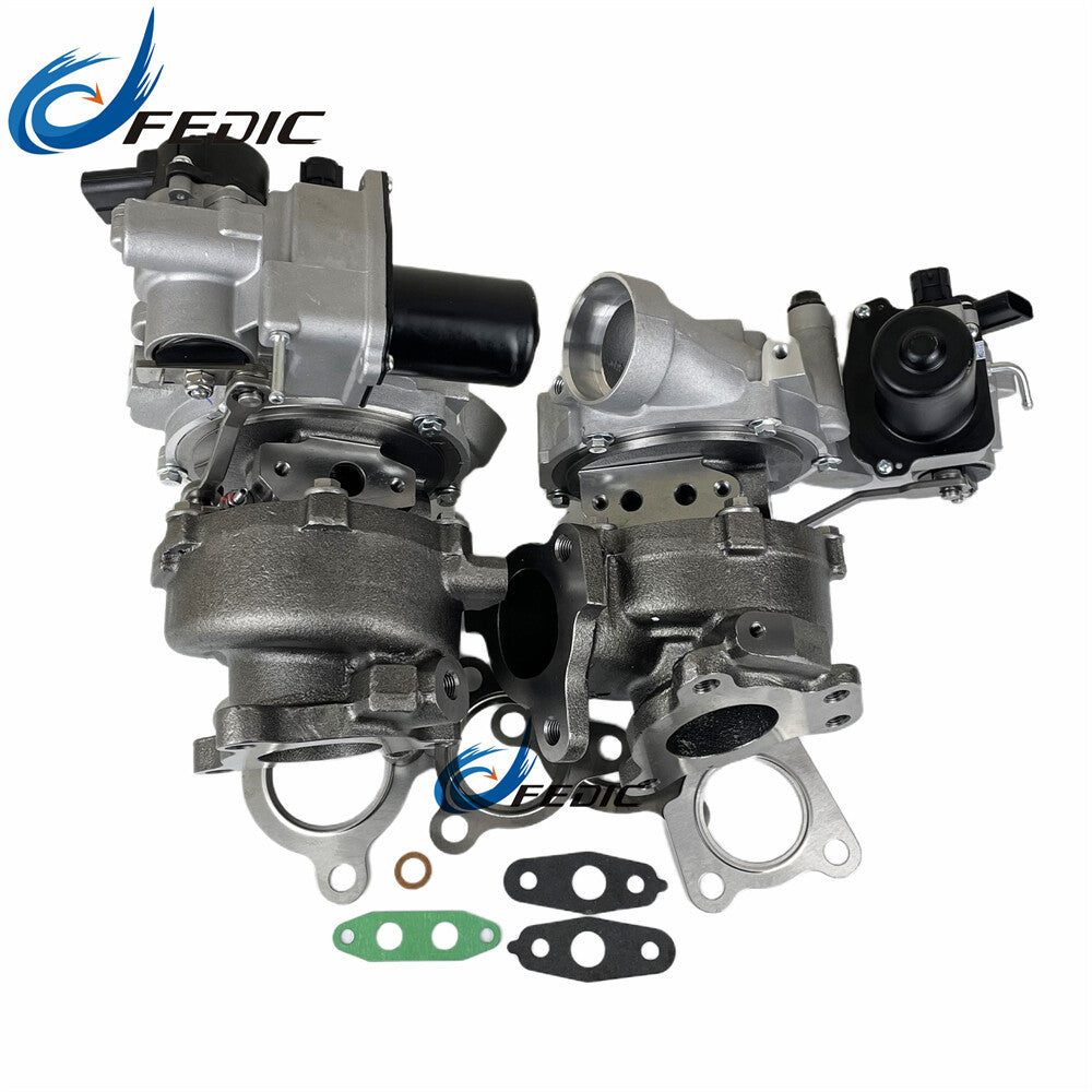 Twin Turbocharger RHV4 VB22 VB23 for Toyota Landcruiser V8 D 195Kw 1VD-FTV 2007
