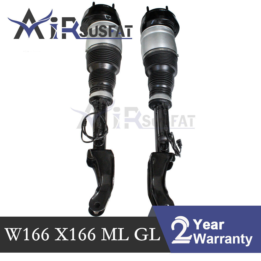 Pair Air Suspension Spring Shock Strut Front for Mercedes ML GL W166 ML350 GL550
