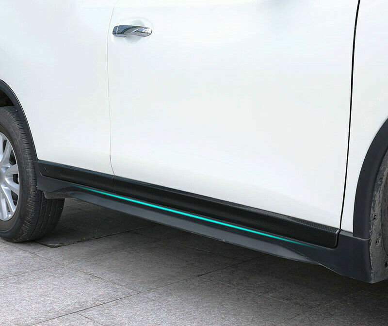 4For for Nissan Rogue 2014-2020 Carbon Fiber Door Guard Body Side Molding Cover Trim