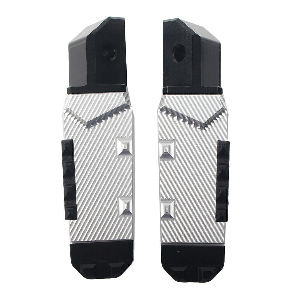 Rear Passenger Foot Pegs Pedal Pads Fit for Honda CBR600RR F5 CBR600 F4/F4I Silver