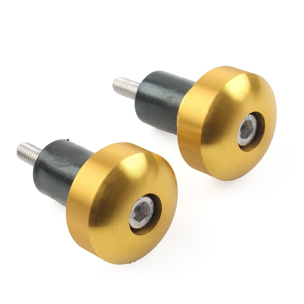 2¢ªCNC Lenkergriffe Lenkerendschieberkappe f¨¹r for YAMAHA YZFR1 YZF-R1 Motorrad Gold
