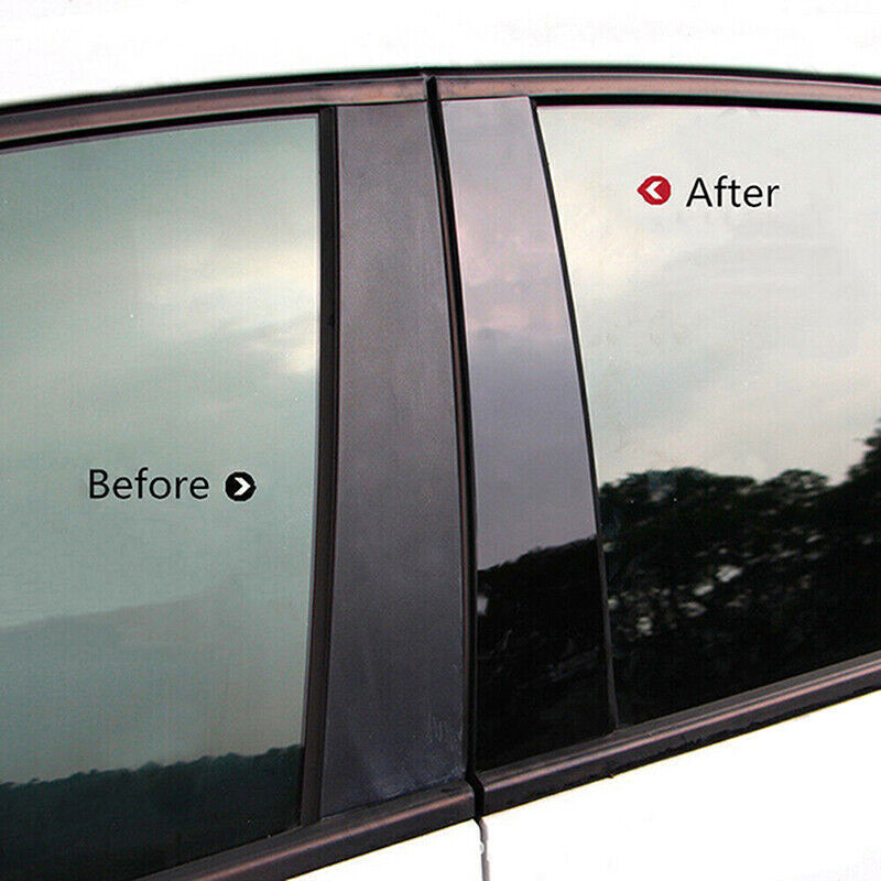 Piano Black Pillar Post Door Window Molding Strip for Infiniti QX55 QX50 2019-23