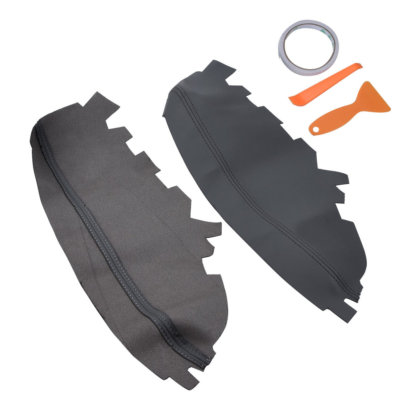 2PCS/Set Leather Car Door Panel Armrest Cover Trim for Toyota for Avalon 2013-2018