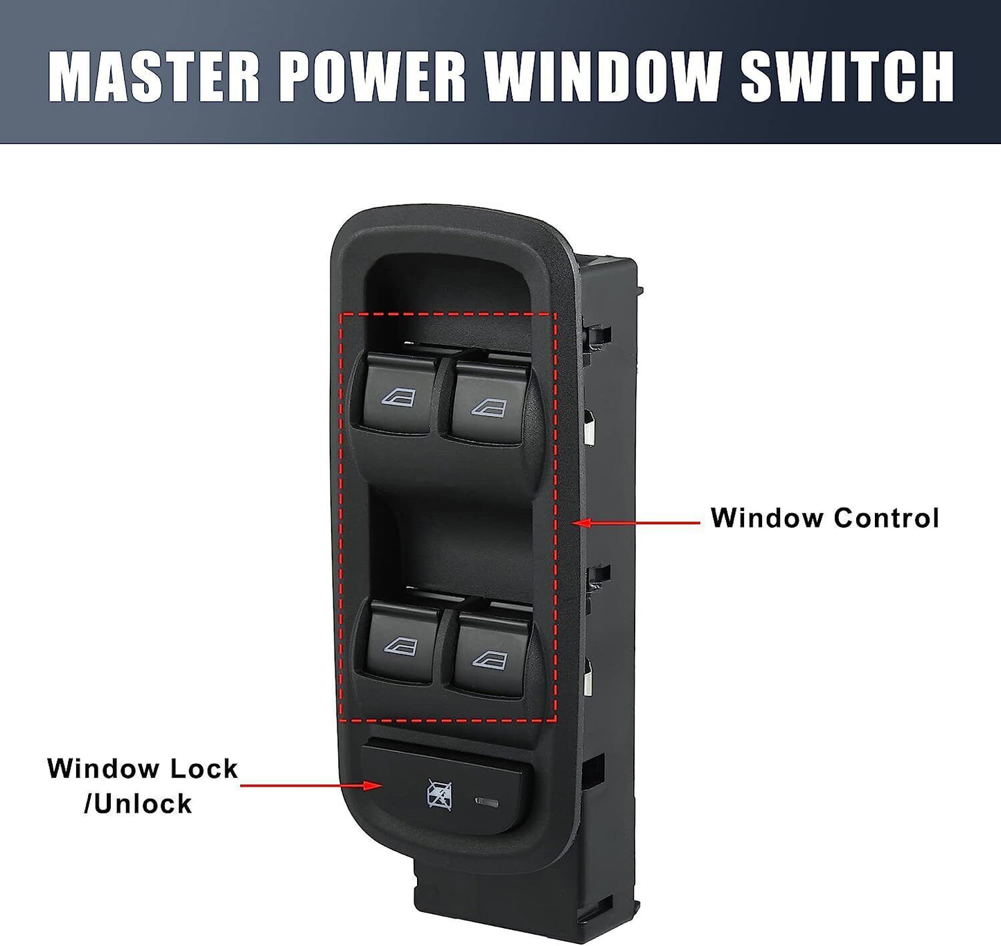 Fit for Ford Fiesta 2011-2013 8A6T-14A132-CC 1 Car Master Window Control Switch