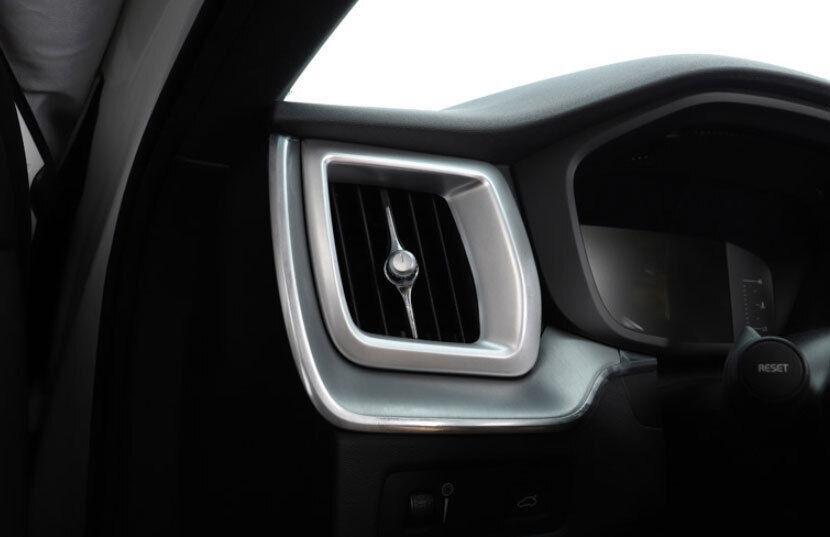 for Volvo XC60 2018-2023 Matte Silver Air Conditioning Air Outlet Vent Trim 2PCS