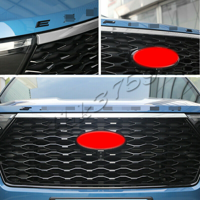 for Ford Explorer 2020-2023 Chromed Front Hood Bonnet Grille Decorate Cover Trim