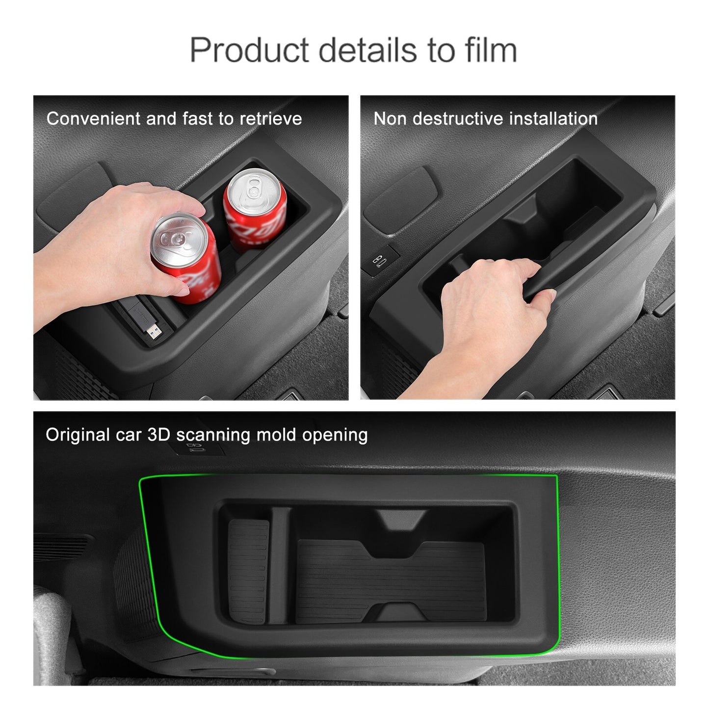 for Toyota for Land Cruiser Prado 2024 250 J250 LC250 Fit 7seat Third Row Cup Holder