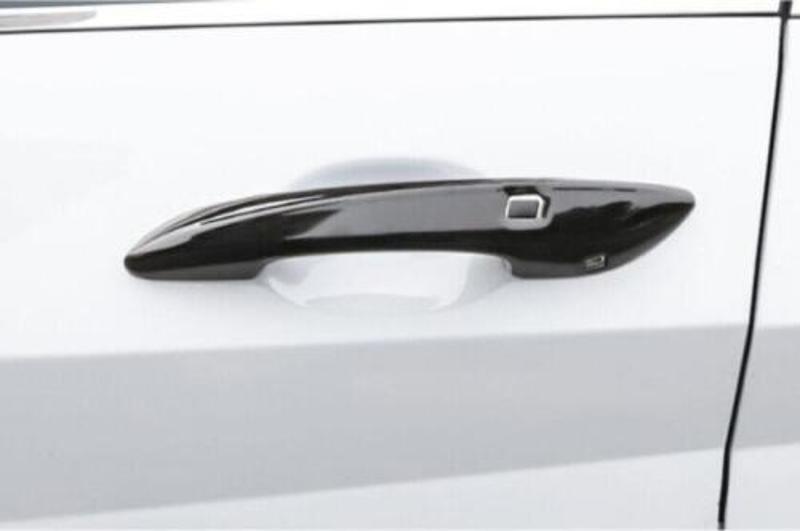 Fit for Hyundai for Elantra 2021-2023 Black Glossy Car Door Handles Cover Trim Decor